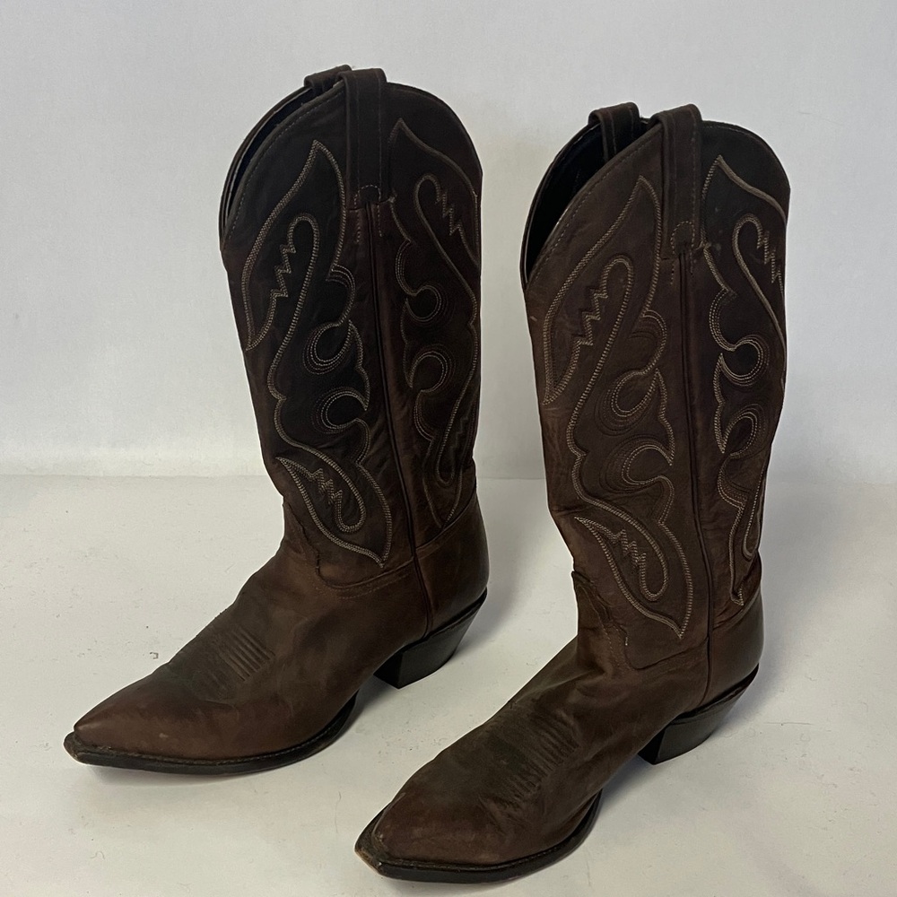 Tony Lama Dark Brown Western Boots